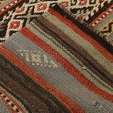 5x8 Faded Vintage Kilim Rug, Antique Home Decor, 154x244Cm