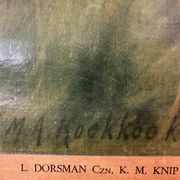 Vintage linen school chart – In the North Sea