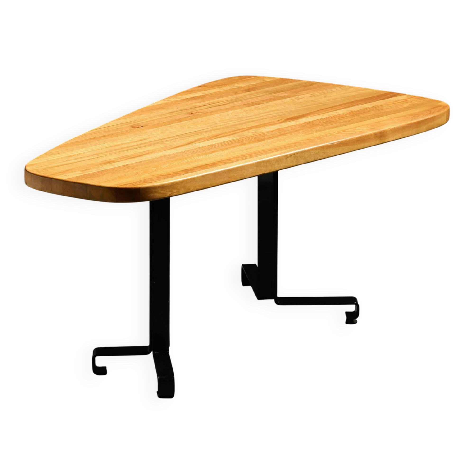 Free-form table by Charlotte Perriand, Les Arcs around 1986.