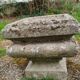 Pair of vintage antique stone Medici planters
