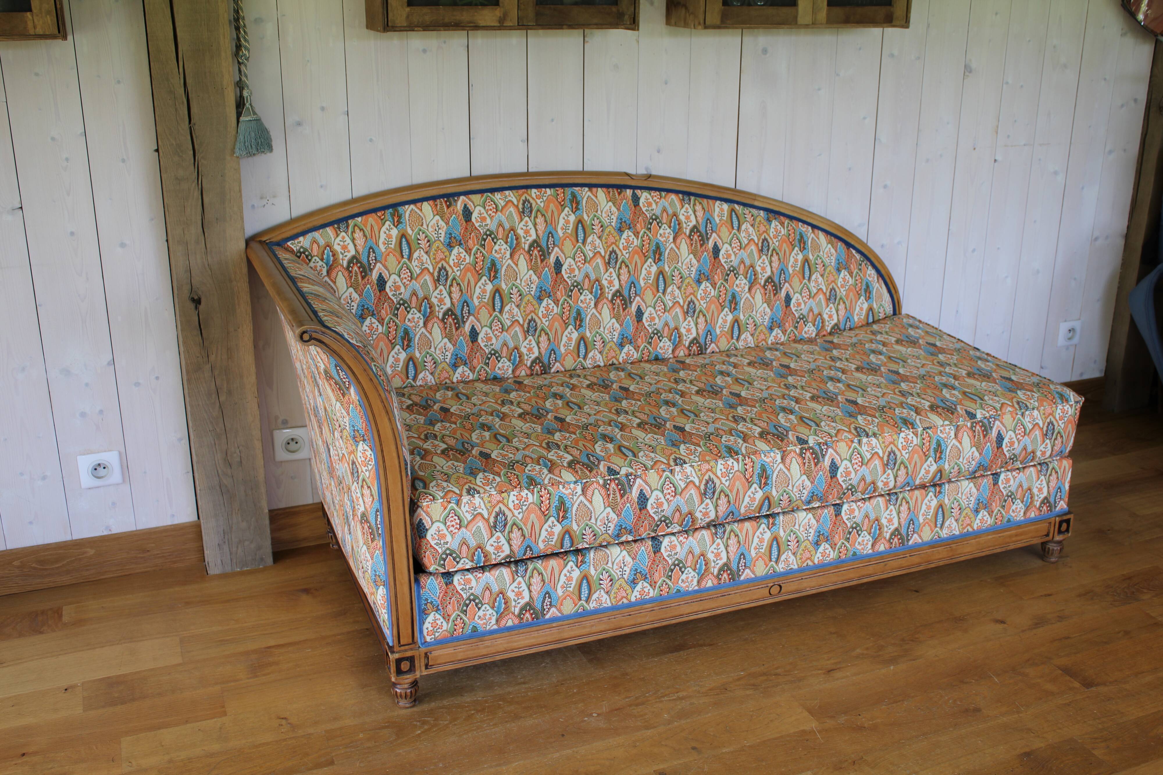 Art Nouveau/Art Deco chaise longue - sofa bed