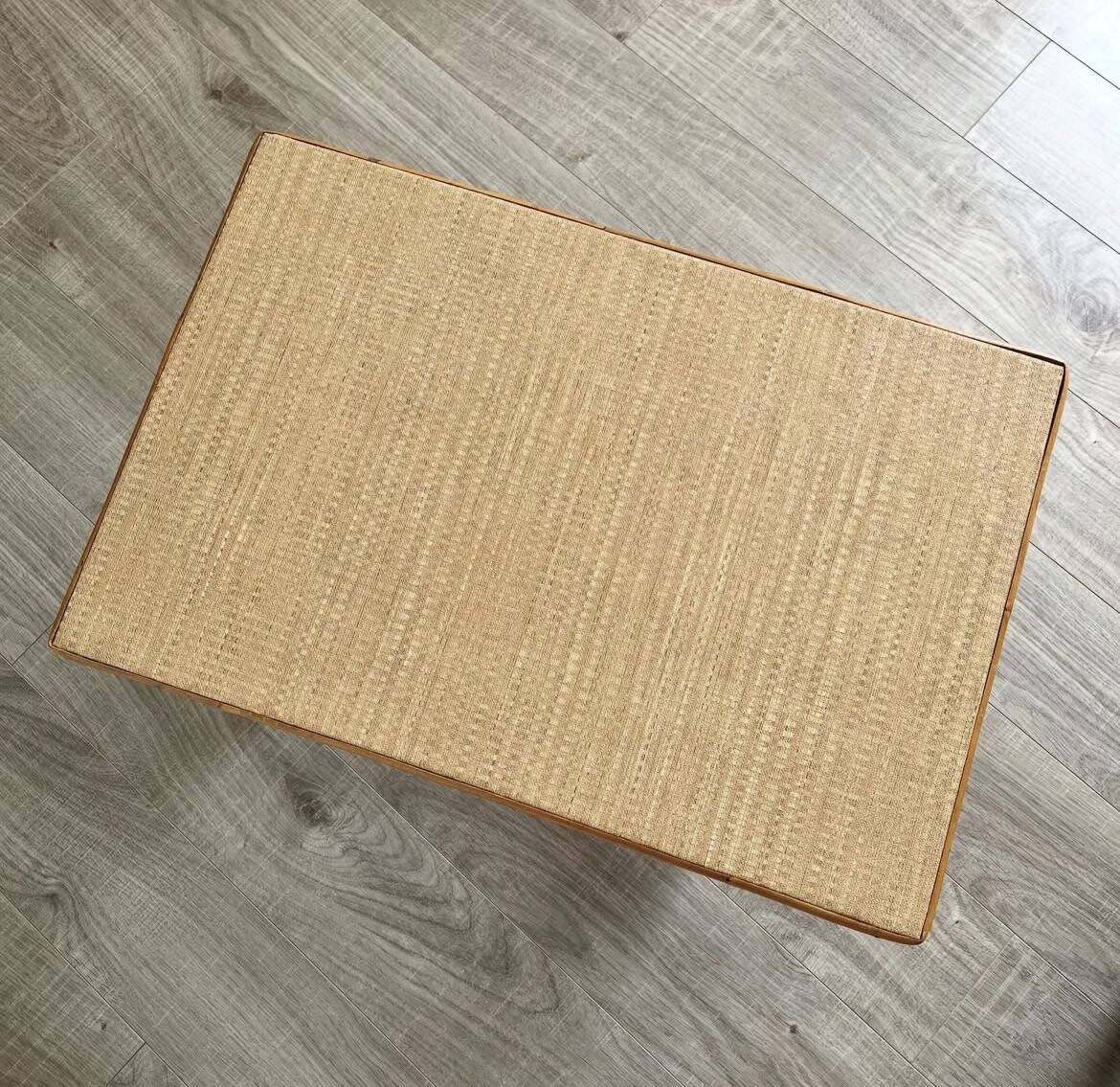 Vintage rattan coffee table