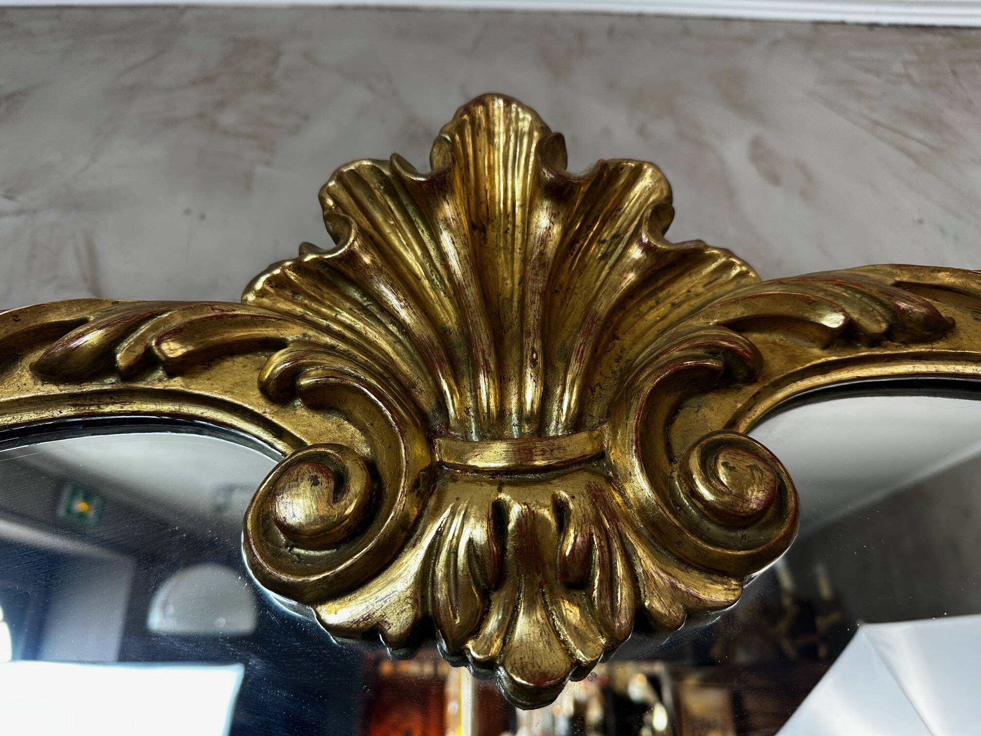 Large gold mirror