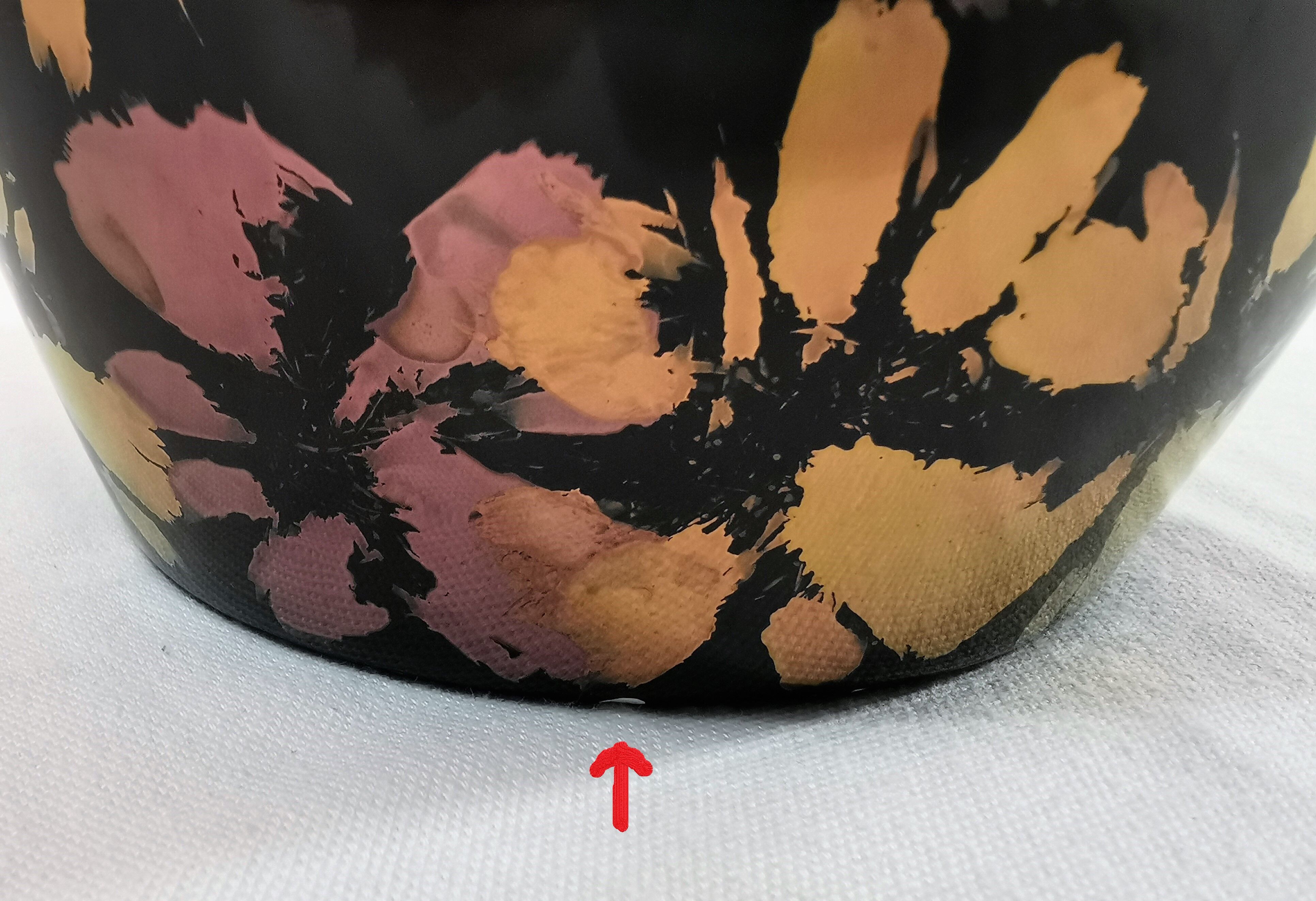 Lampe de table en céramique glamour, années 1980