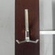 Vintage wall coat rack with 8 hooks and hat shelf