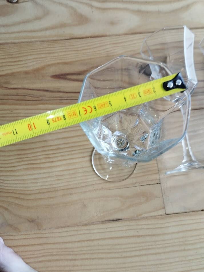 4 crystal glasses from Arques – Octime model
