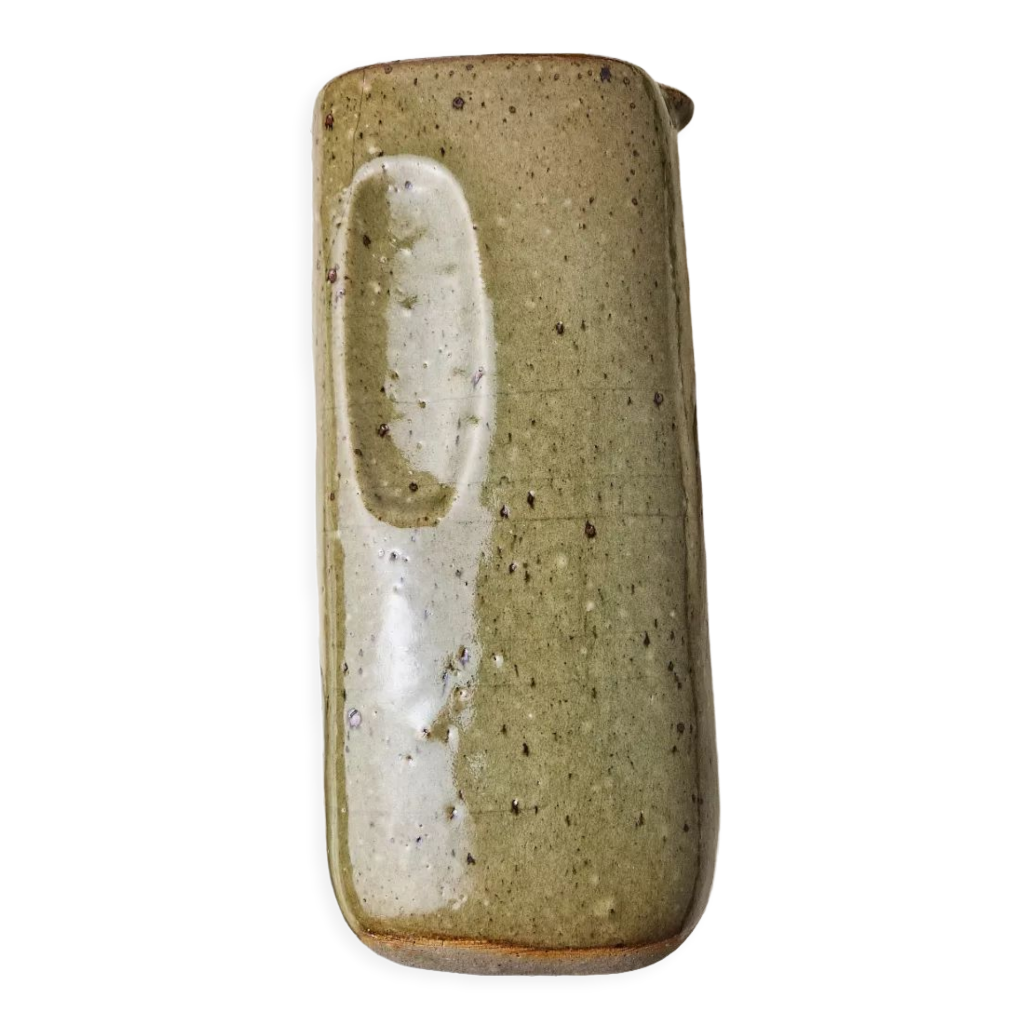Rectangular-shaped sandstone pitcher, 70s