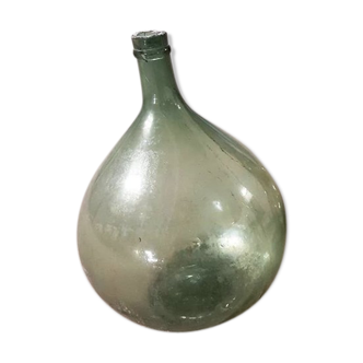 Great old demijohn in blown and sabré glass