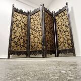 Antique Hand-Carved Wooden Room Divider