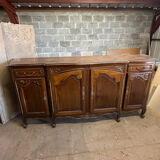 Large dining room buffet in marquetry – Louis XV style – 20th century