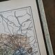 Map of Seine-et-Oise, France. Antique printed in 1889.