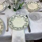 6 Antique Linen Napkins monogram