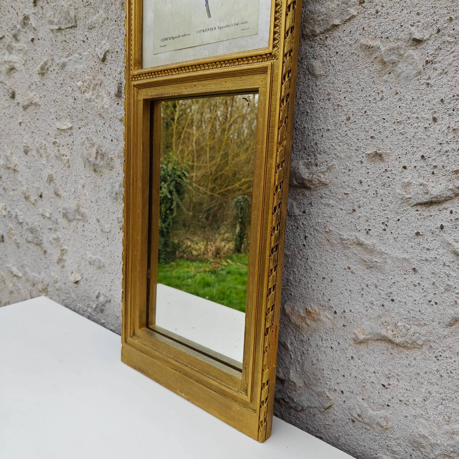 Small antique Trumeau mirror