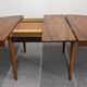Scandinavian extendable round table in rosewood, 60s-70s