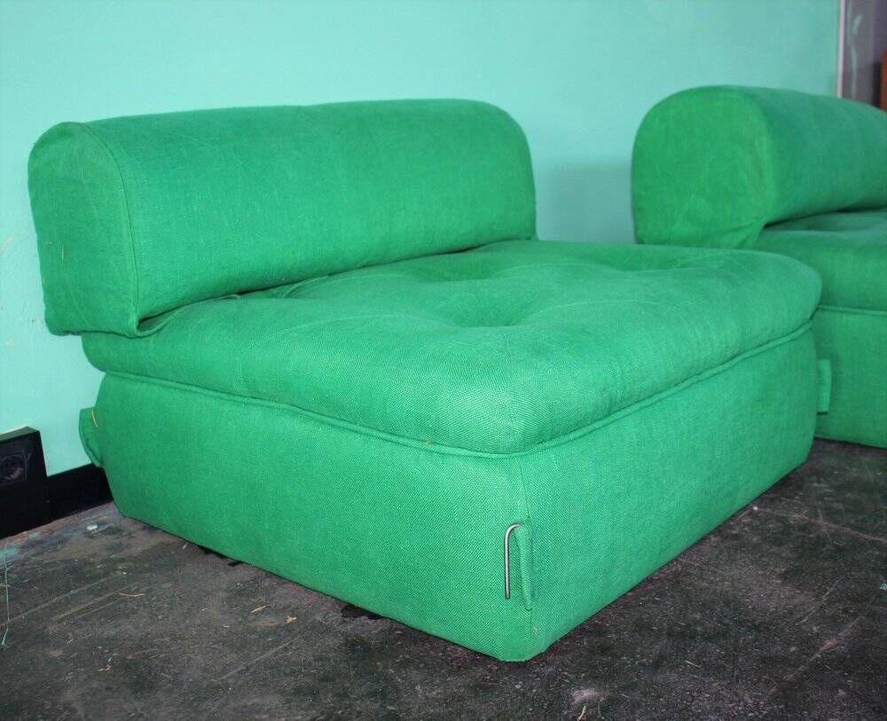 Modular sofa, Italy, 1980s, set of 2