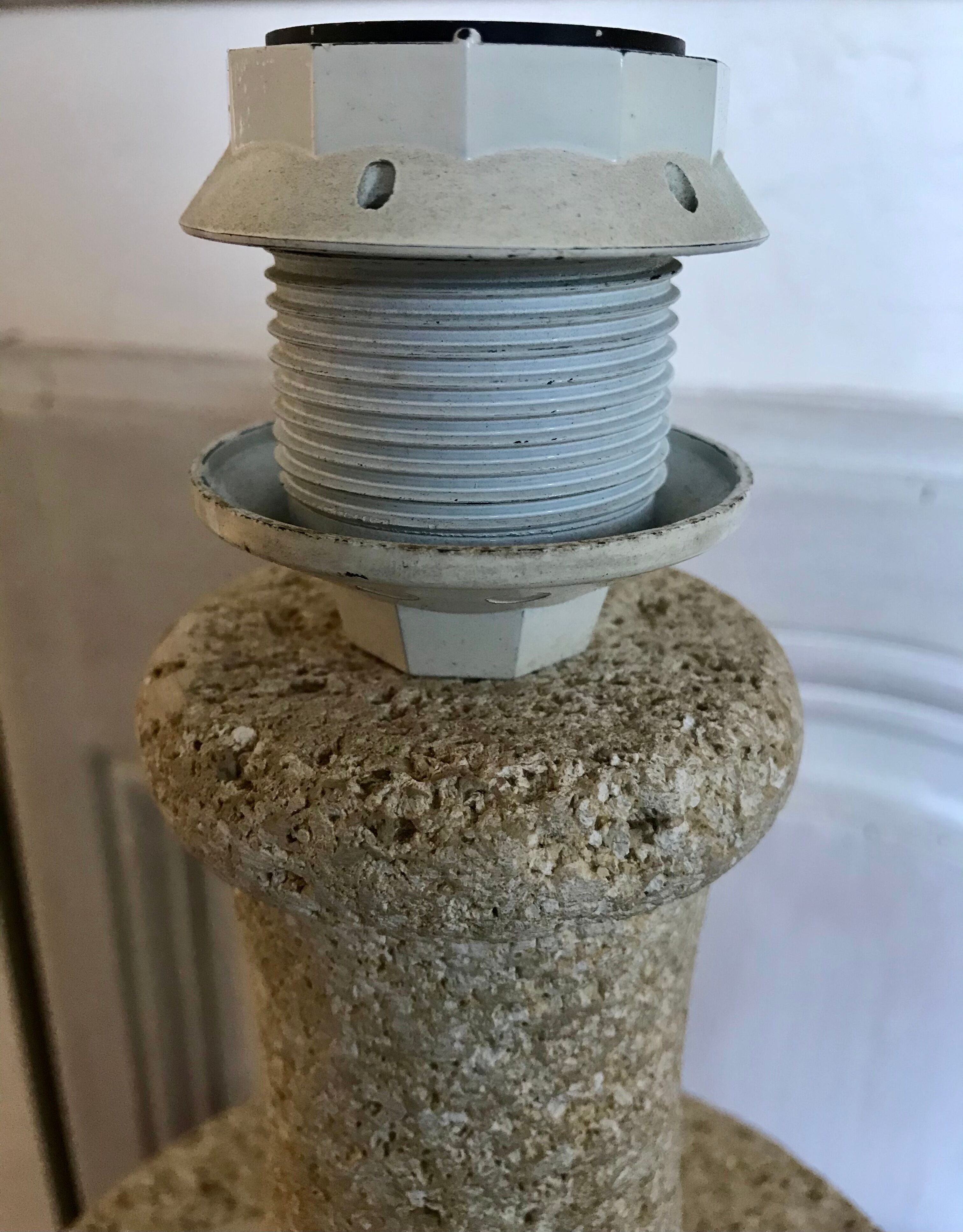 Vintage stone lamp