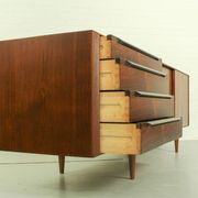 Danish Rosewood & Teak Sideboard By Ib Kofod Larsen For Fredericia Møbelfabrik 1950's