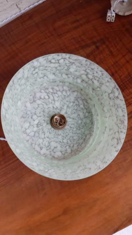 Vintage glass suspension Clichy