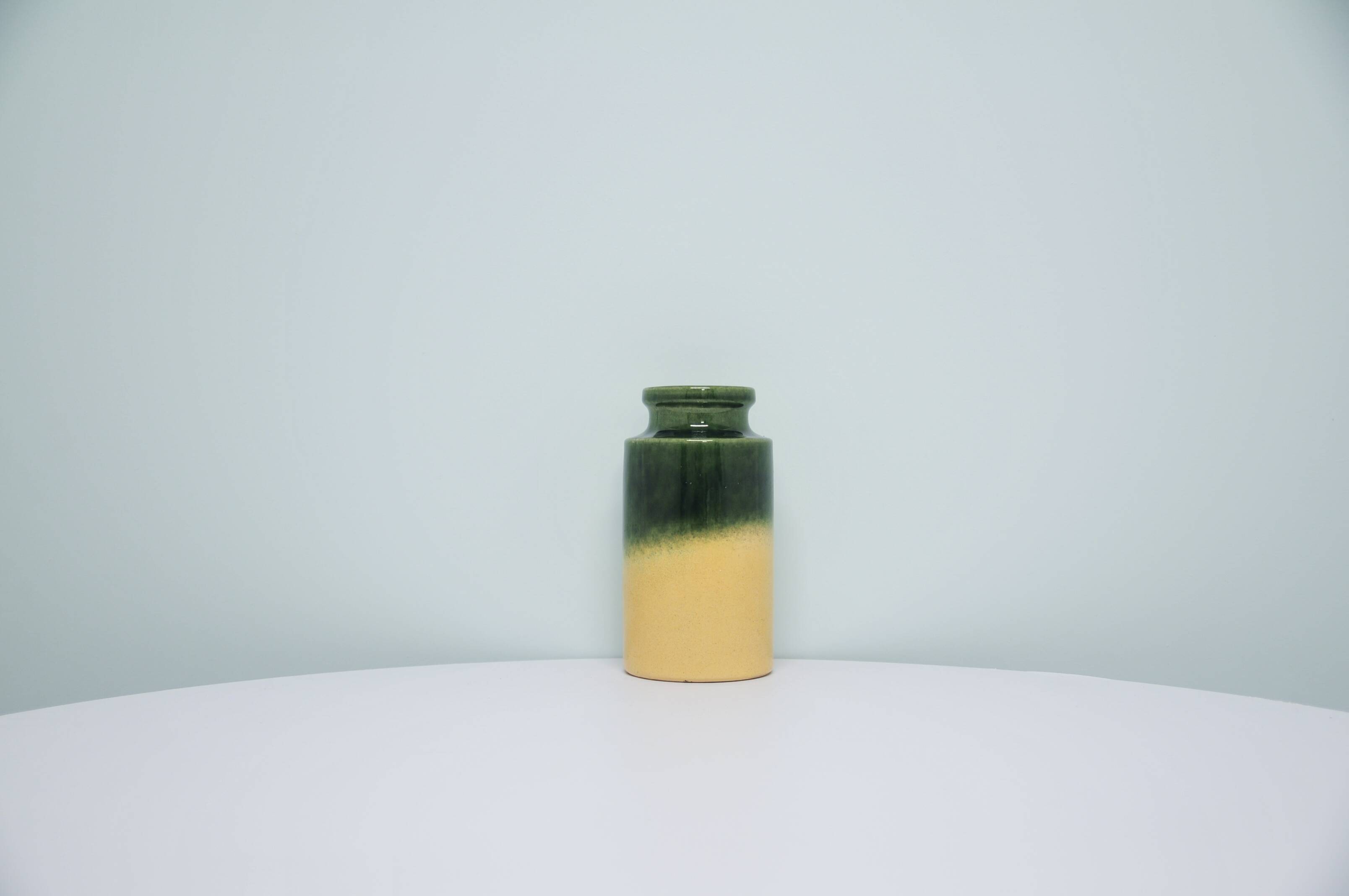 vintage beige & green West Germany vase Scheurich