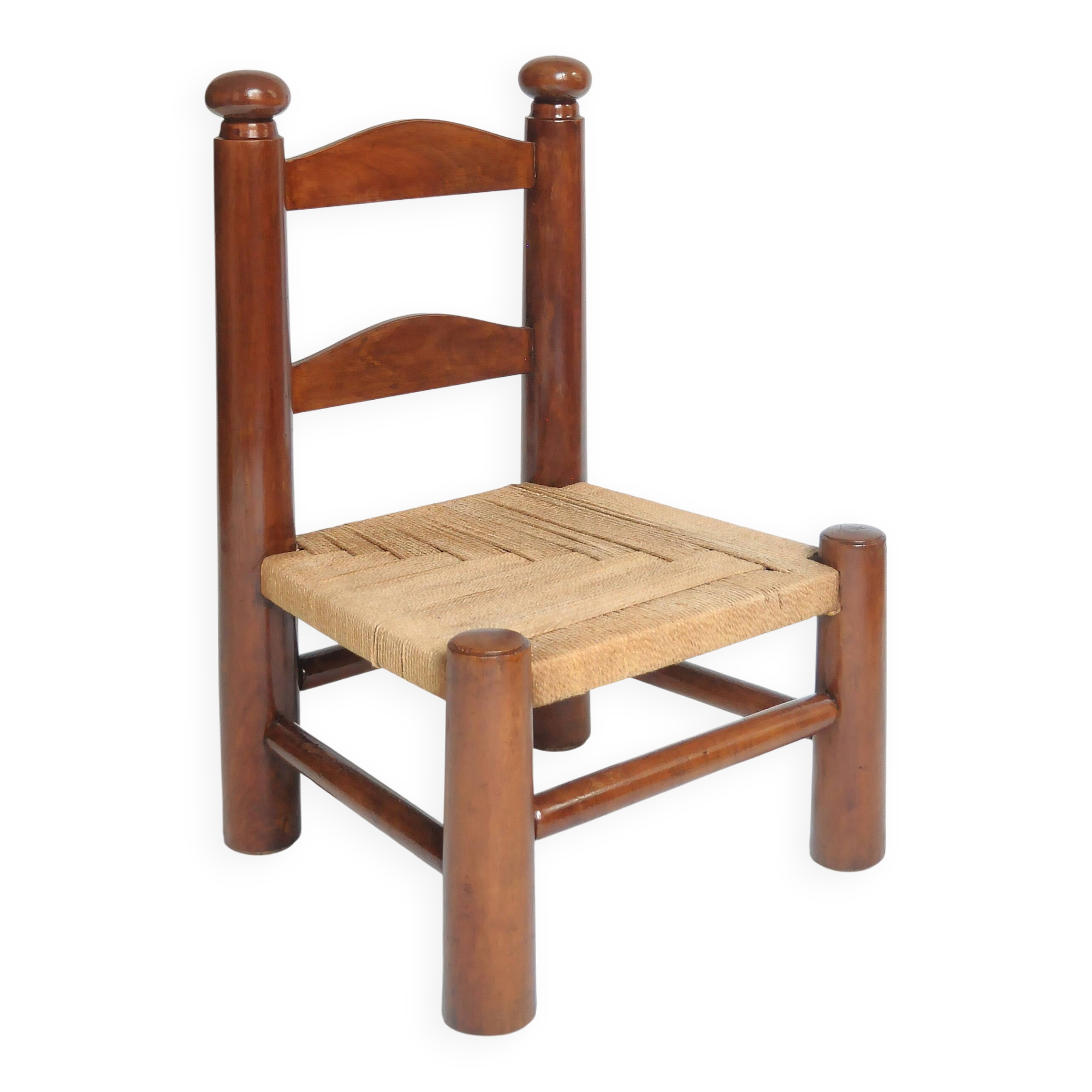 Brutalist chair in the style of Charles Dudouyt.