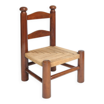 Brutalist chair in the style of Charles Dudouyt.