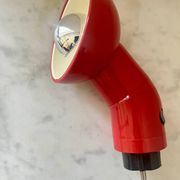 Vintage Danska Red Robot Wall Lamp, Space Age DL Lampen, 1970s Denmark
