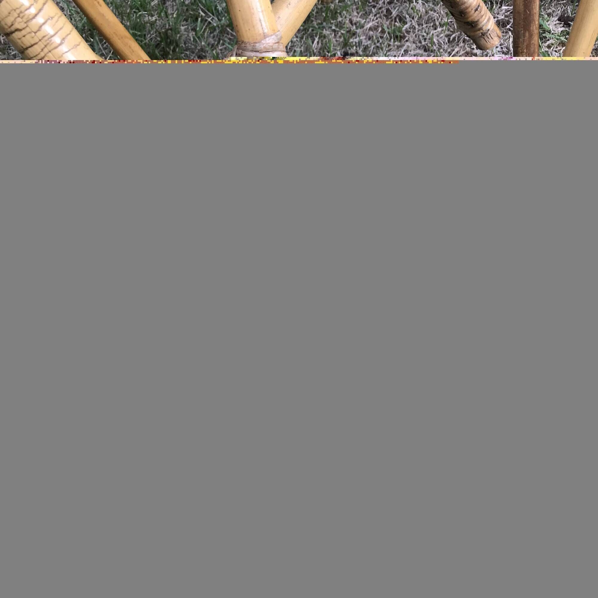 Pair of Louis Sognot chairs in vintage rattan 1960