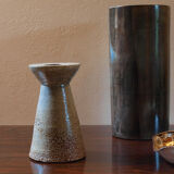 Brutalist diabolo vase by Joël Baudoin, 60s