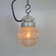 Vintage White Porcelain Pendant Light, 1970s