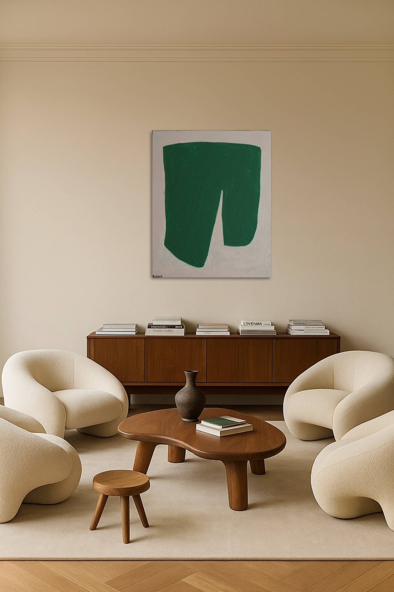 Acrylic on stretched canvas "good luck"