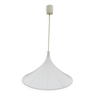 VINTAGE WHITE TRUMPET DESIGN PENDANT CHANDELIER 1960s/1970s