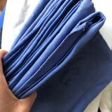 10 monogrammed flax table napkins