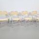 Mid-Century Tossa Wicker Folding Chairs by Hilbrant, Italy, 1960s, Set of 4