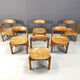 Rainer Daumiller pine wood dining chairs for Hirthals Savvaerk