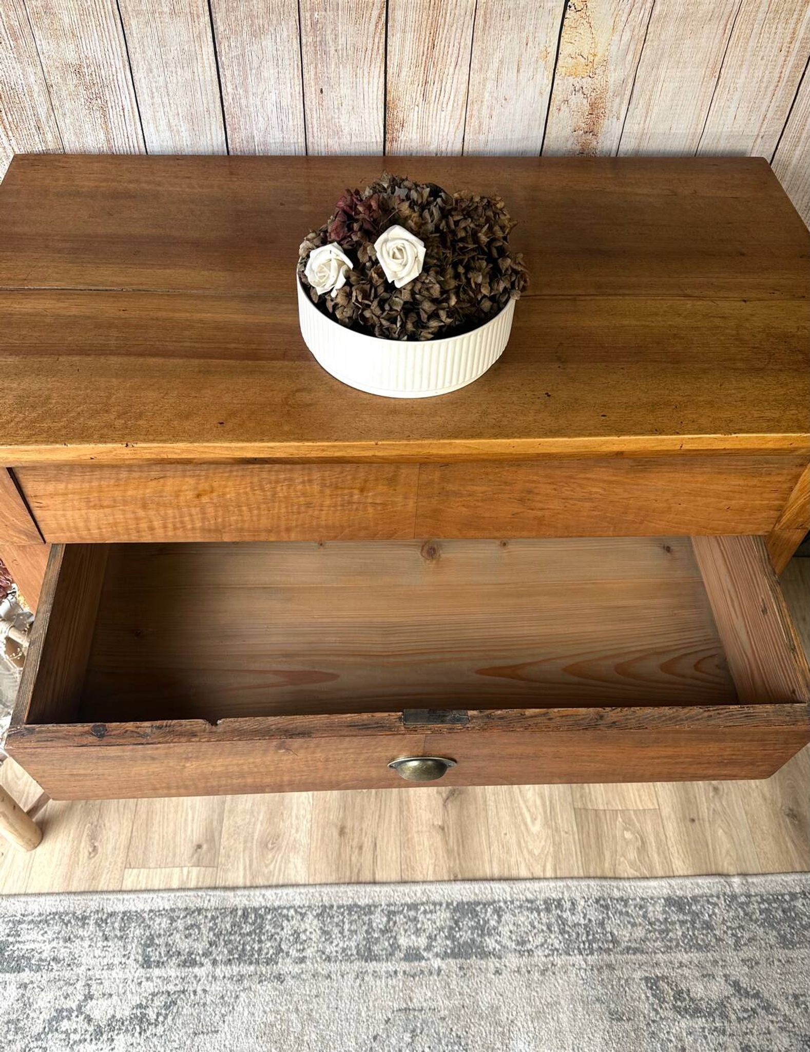 Rustic solid wood chest of drawers