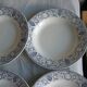 Lot of 6 hollow plates earthenware Creil Montereau décor Marie Louise