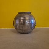 French Art Deco Pewter Vase By Lucien Houzeaux, 1920s