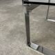 Chrome metal and smoked glass side table, 70s, side table