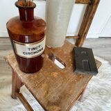 Old wooden painter's stool