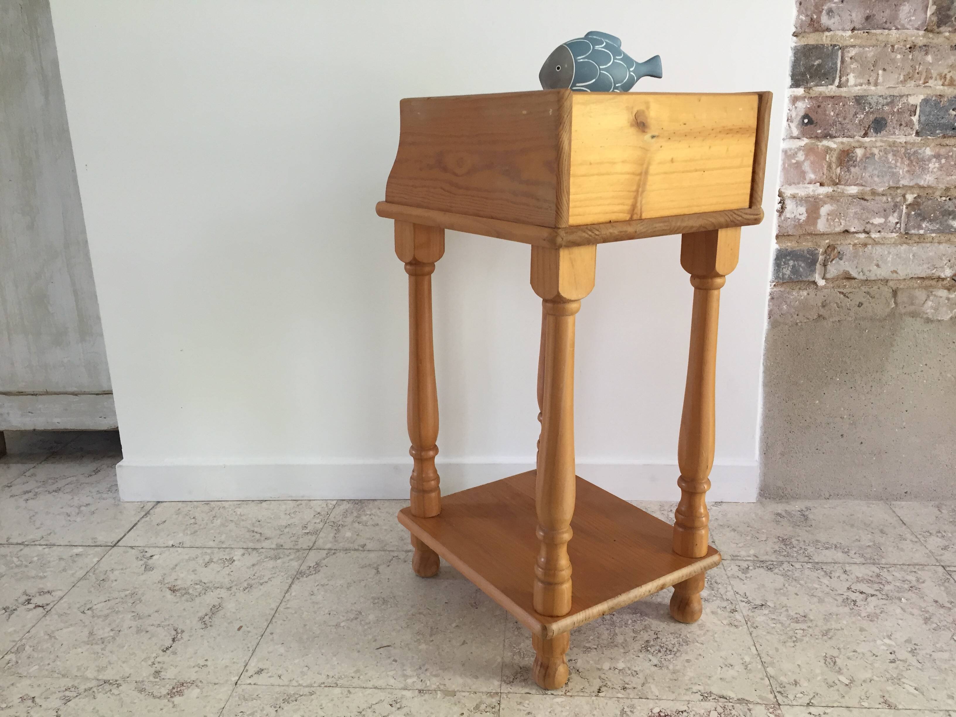 Small vintage bedside table