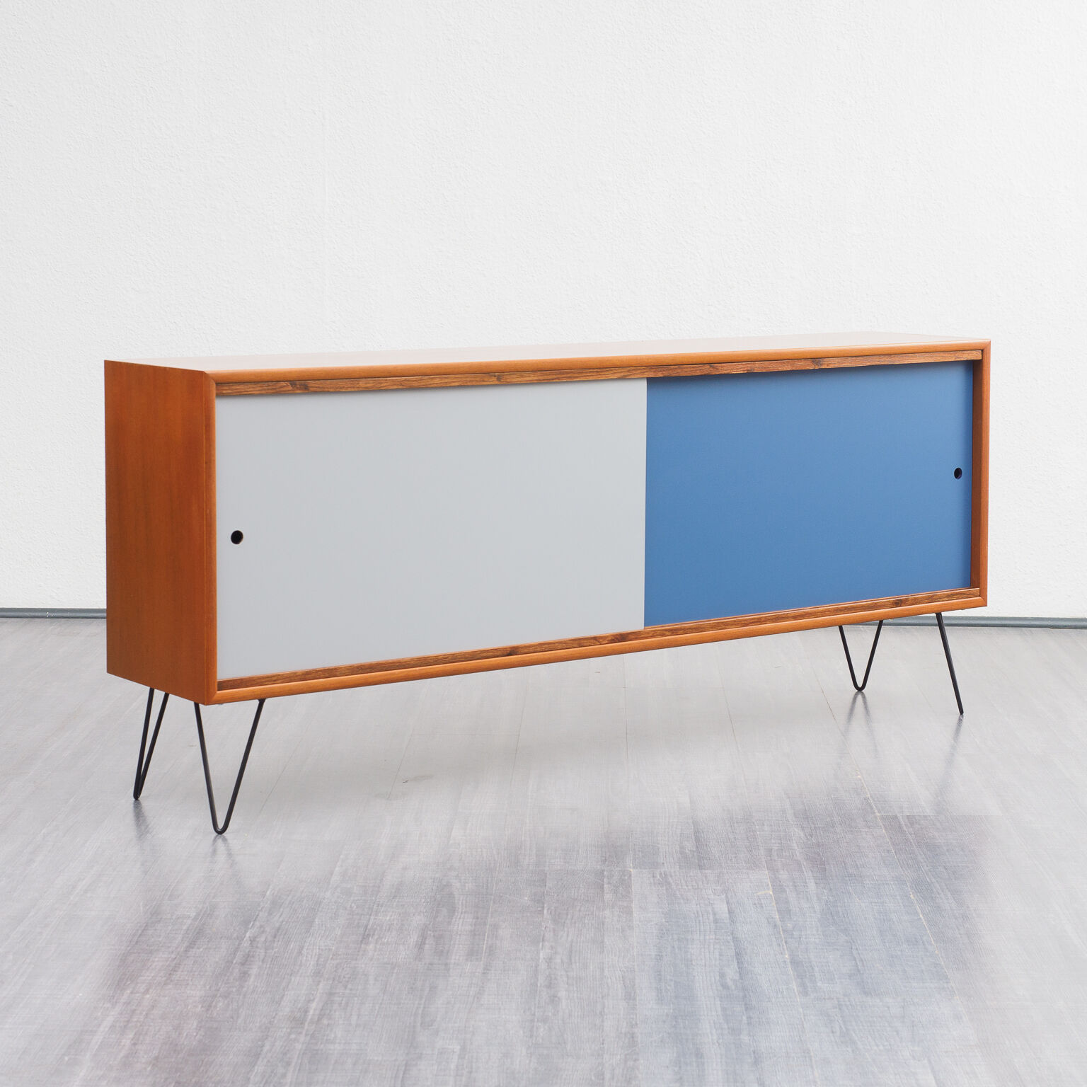 Vintage string, reversible doors, teak, 165cm