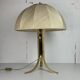 Large ( 65 cm ) midcentury brass space age mushroom table lamp, 1960s
