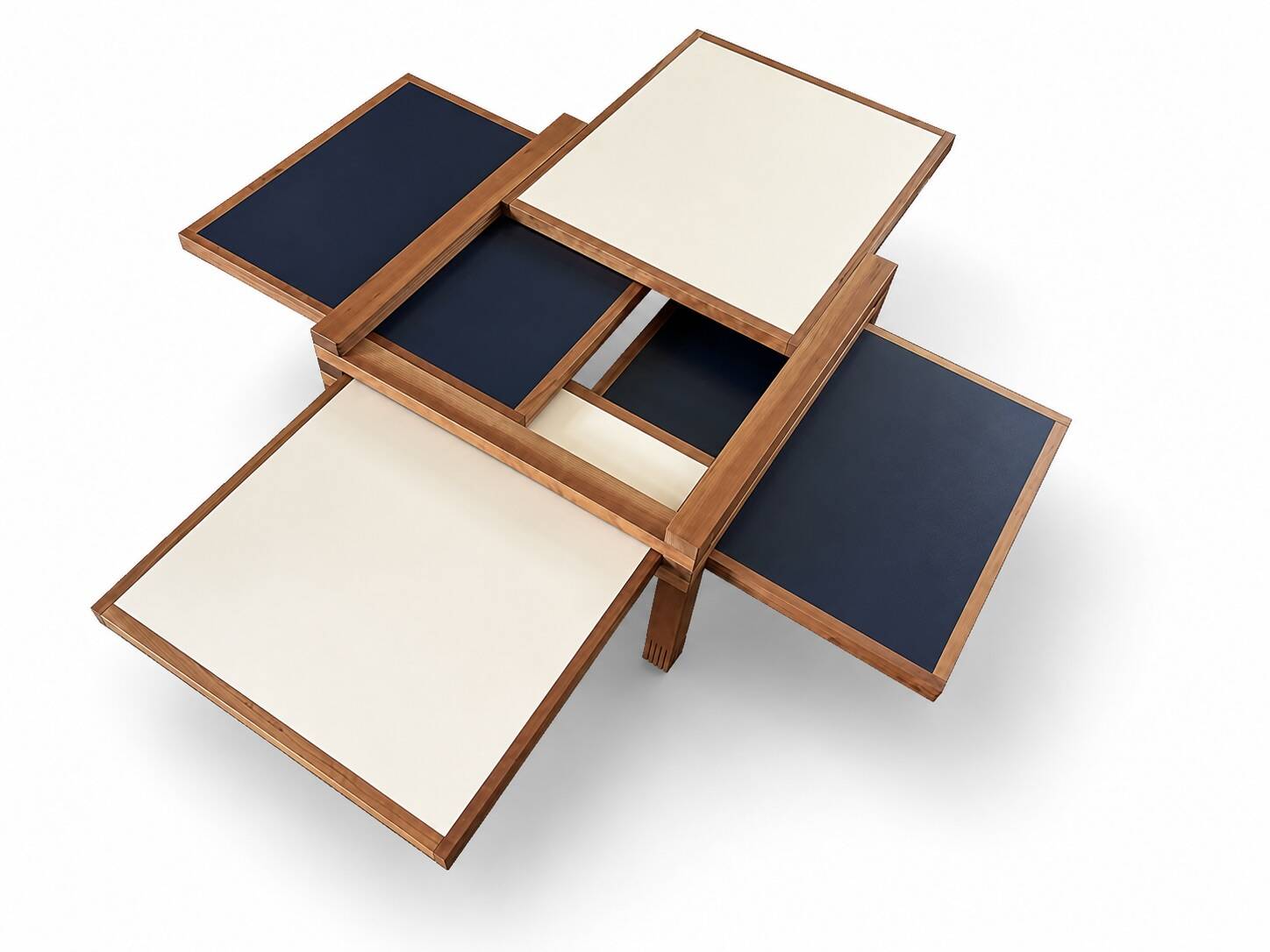 Table modulable Hexa de Bernard Vuarnesson pour Bellato. 1980