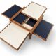 Table modulable Hexa de Bernard Vuarnesson pour Bellato. 1980