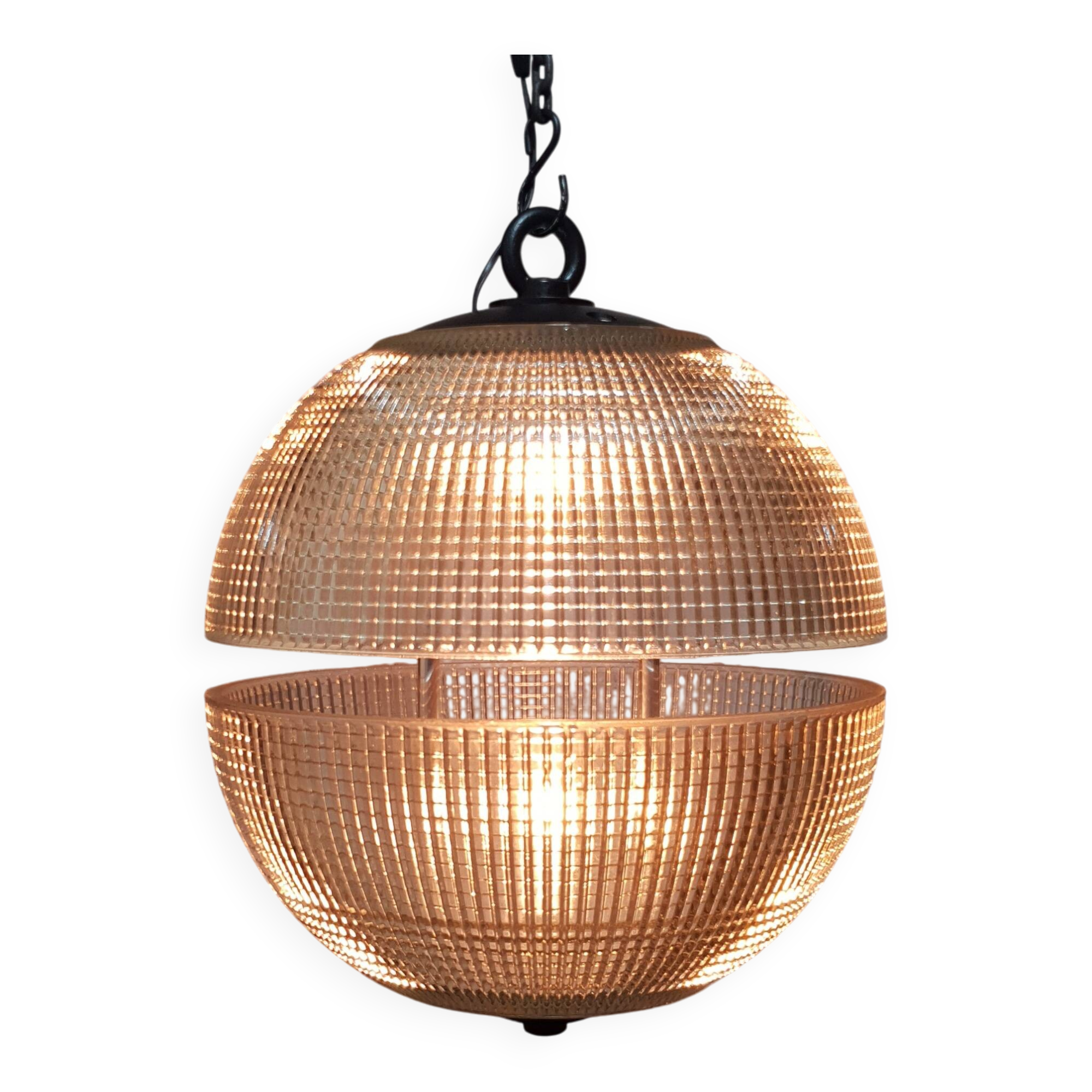 Holophane half-sphere suspension