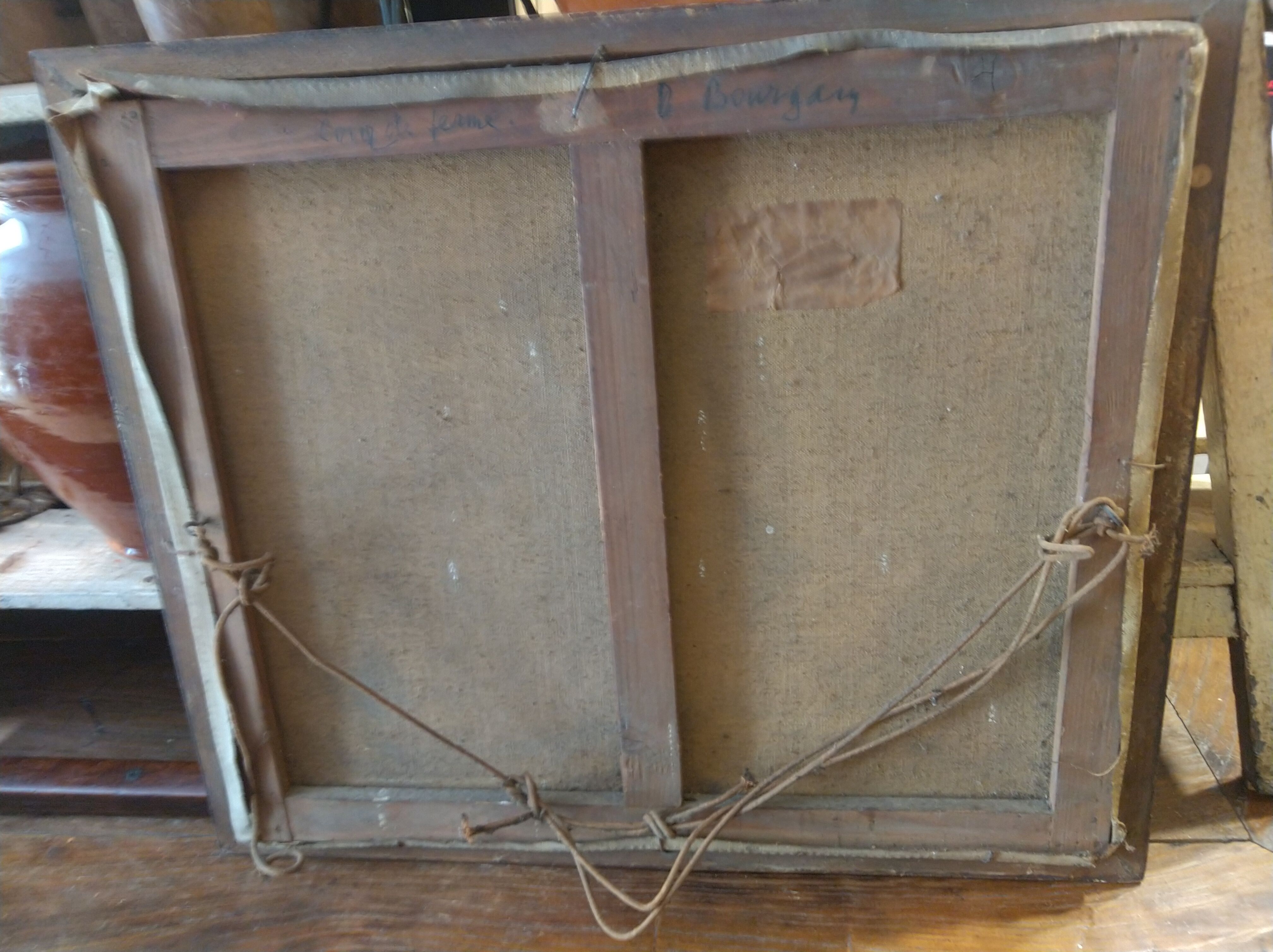 Table "farmyard" by Bourgain circa 1900