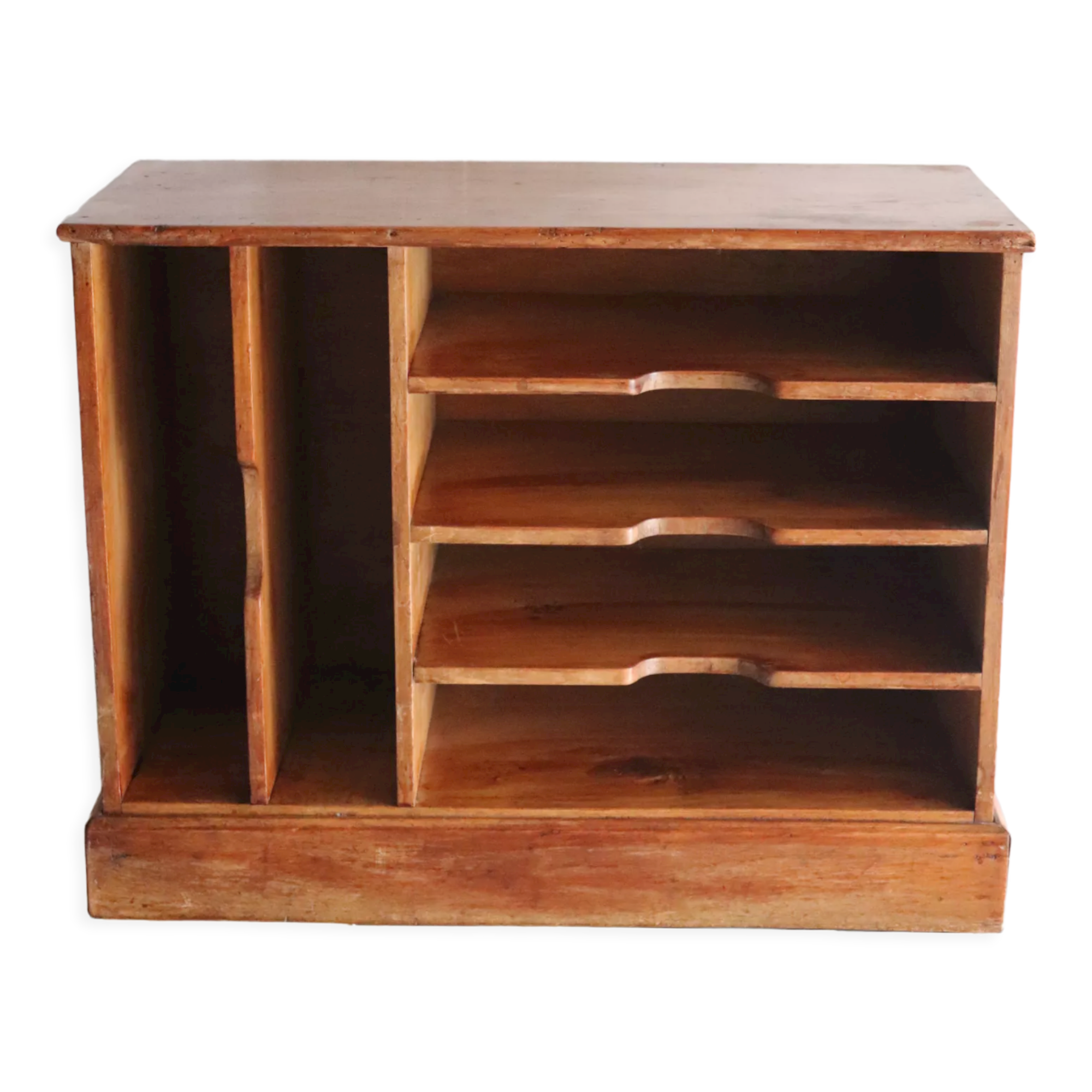 Office sorter, old wooden document holder