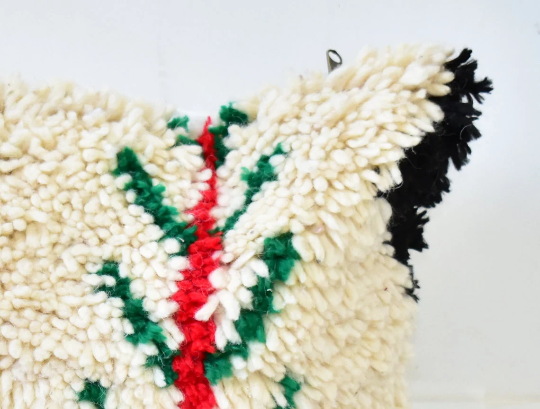 Colorful Moroccan carpet pillow 47x37cm