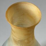 Acidulated art glass vase signed Galiano vintage 80s