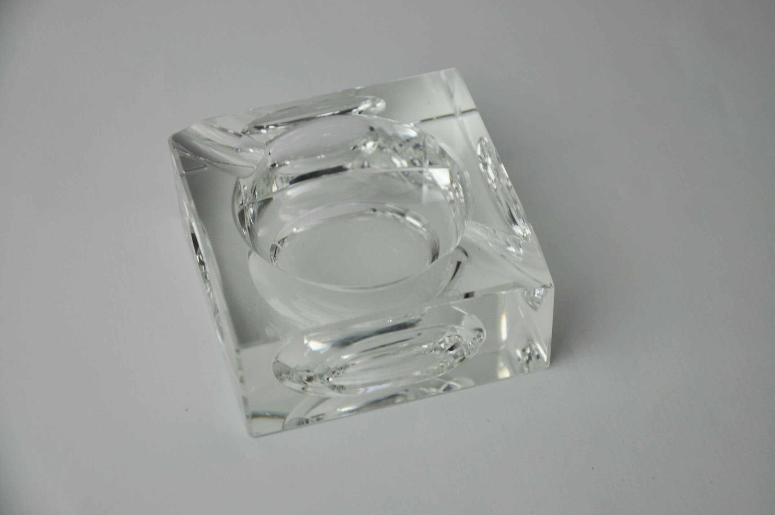 Magnifying ashtray by Antonio Imperatore, murano glass, Italy, 1970